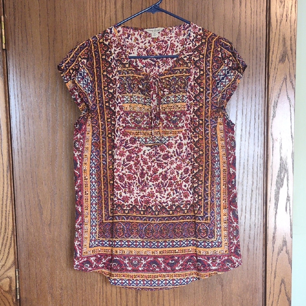 Lucky Brand Floral Print Women's Top